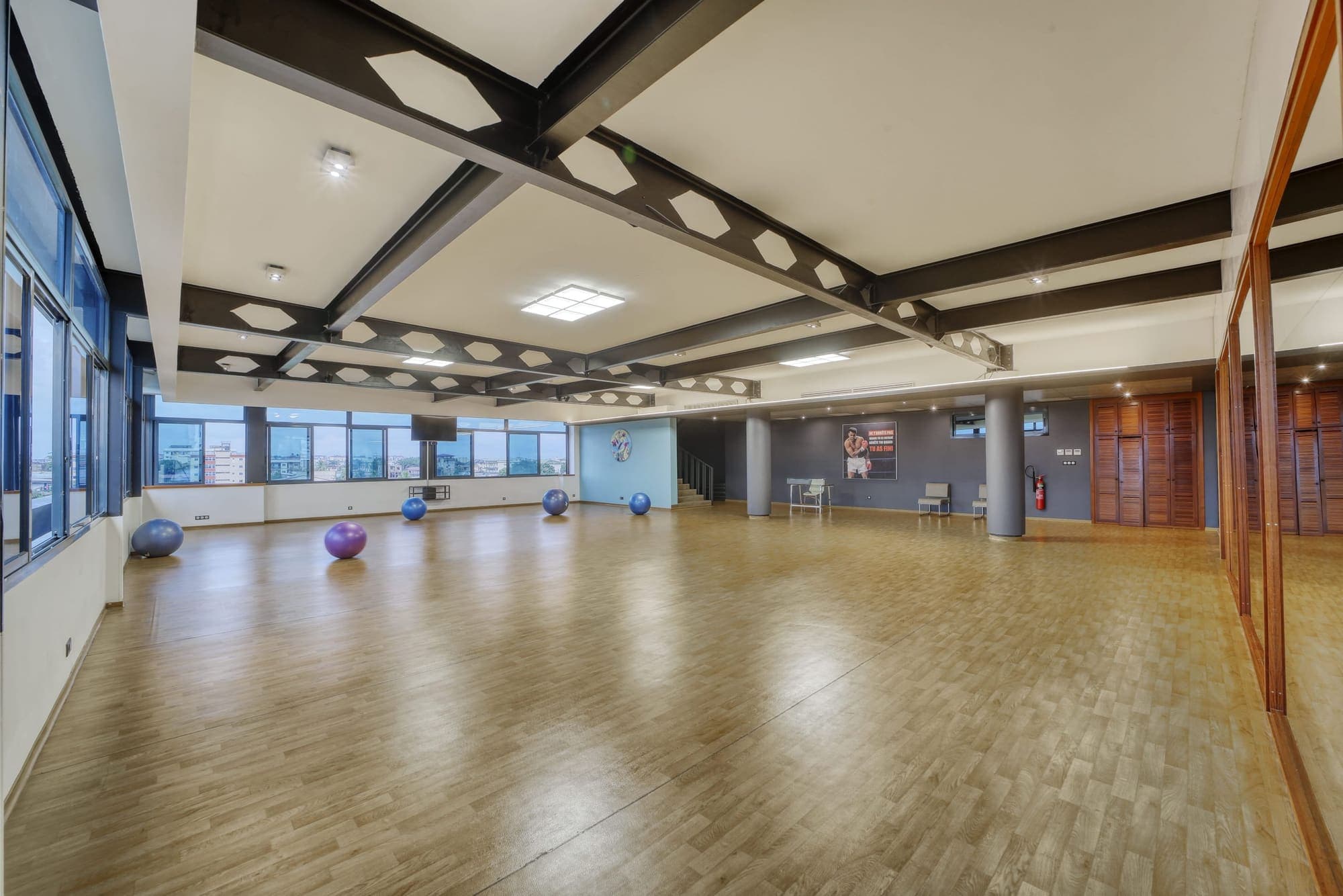 Le studio, vue vers l'entrée